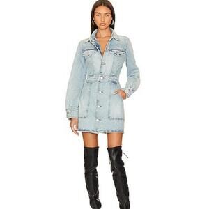 RE/DONE Trucker Denim Dress